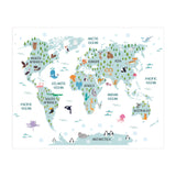 Animal World Map (Print Only) thumbnail