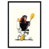 Chimp on the Toilet, Funny Bathroom Humour