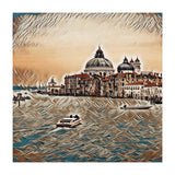 Boat In Venice San Mark`s Basilica Italian Tour Vintage (Print Only) thumbnail