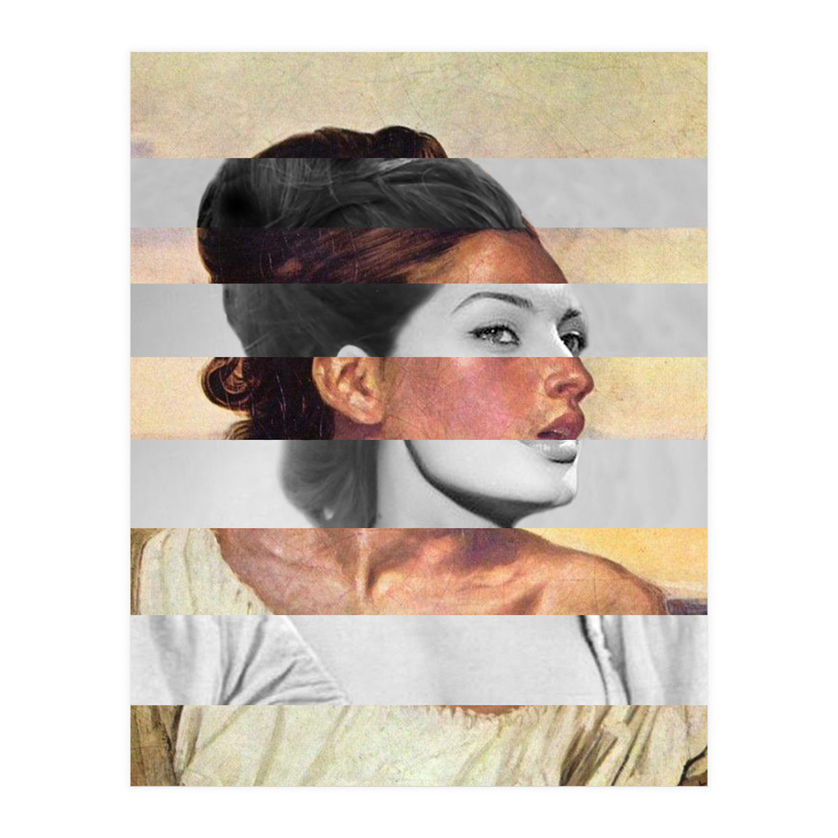 Delacroix's Orphan Girl At The Cemetery & Sophia Loren (Print Only)