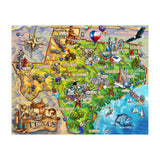 Texas Illustrated Map (Print Only) thumbnail