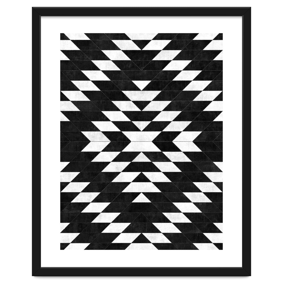 Urban Tribal Pattern No.14 - Aztec - Black Concrete