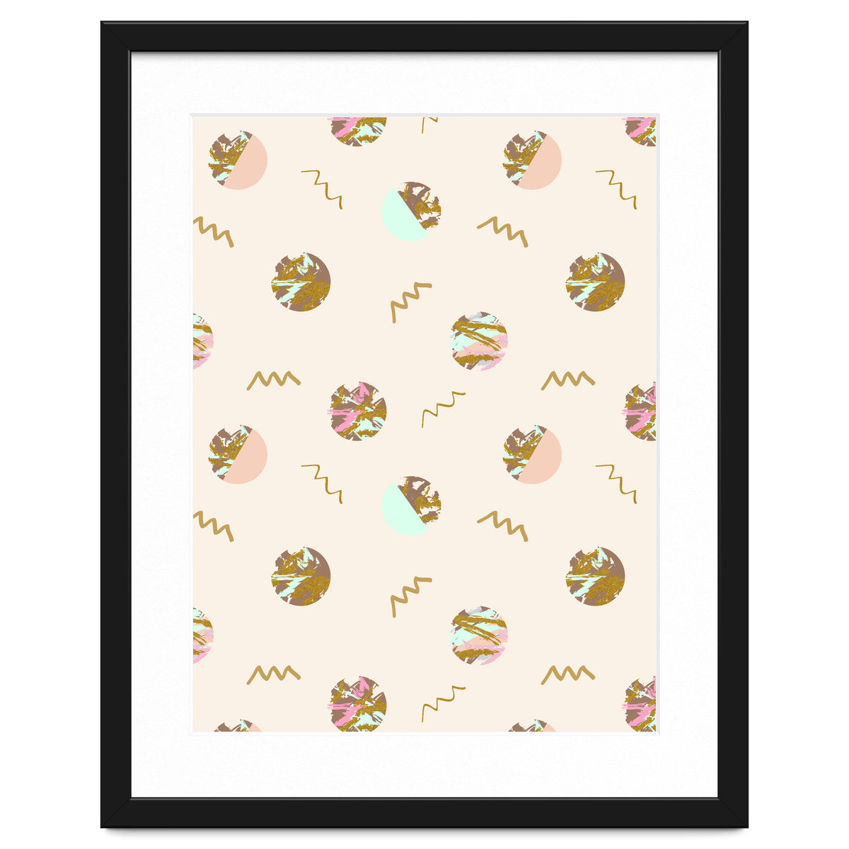 Abstract geometric vector painting