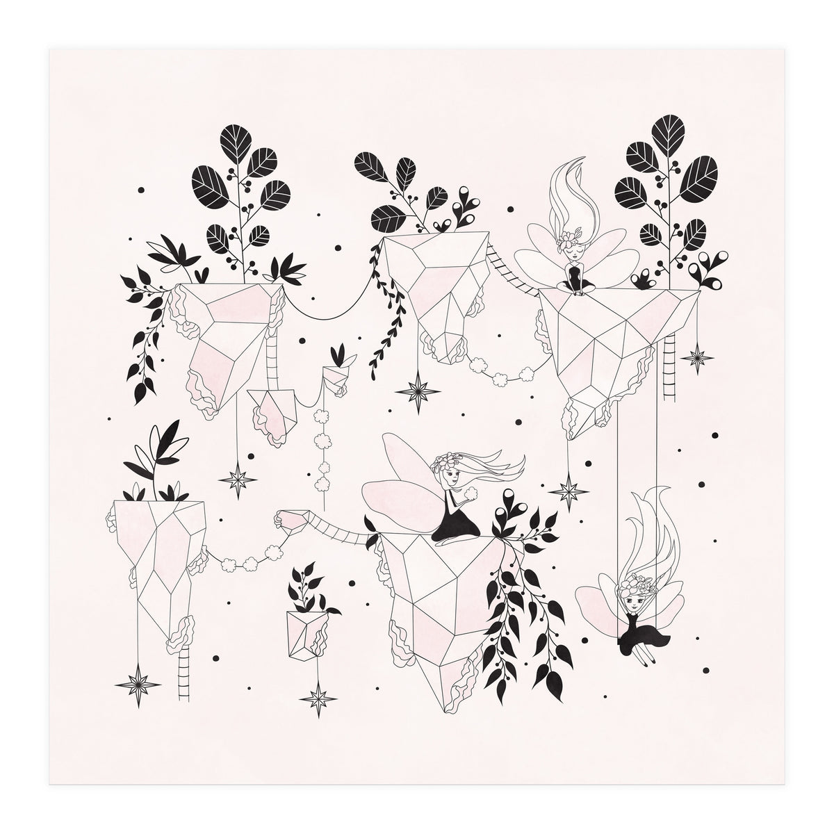 Fairy Flying Island Wonderland (Print Only)