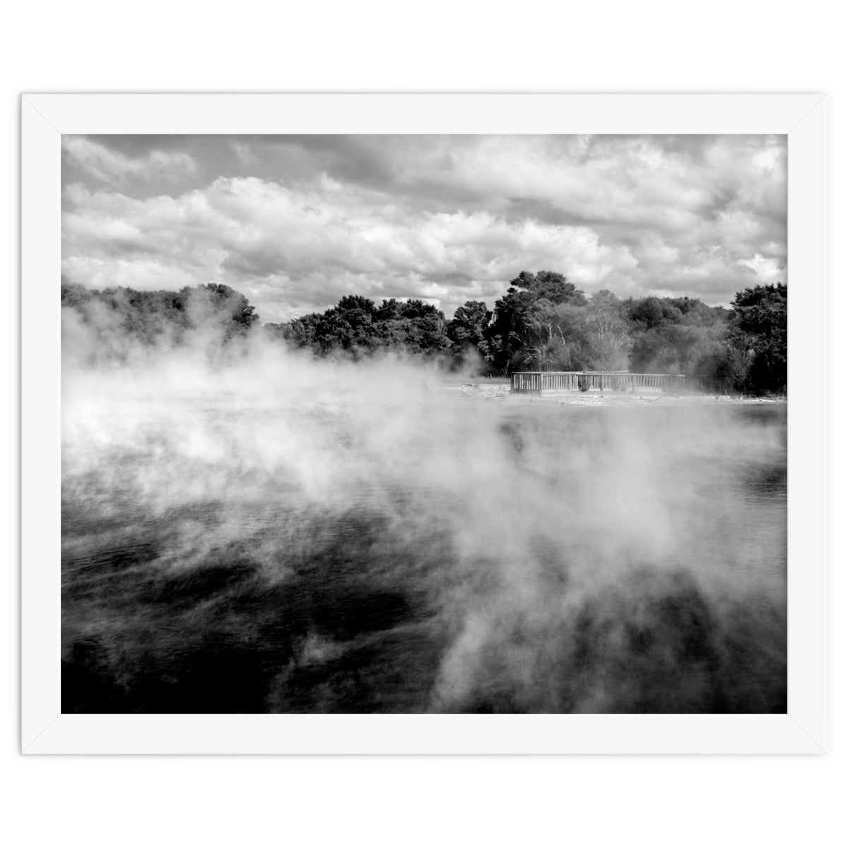 Vapors in Rotorua, New Zealand Art Print