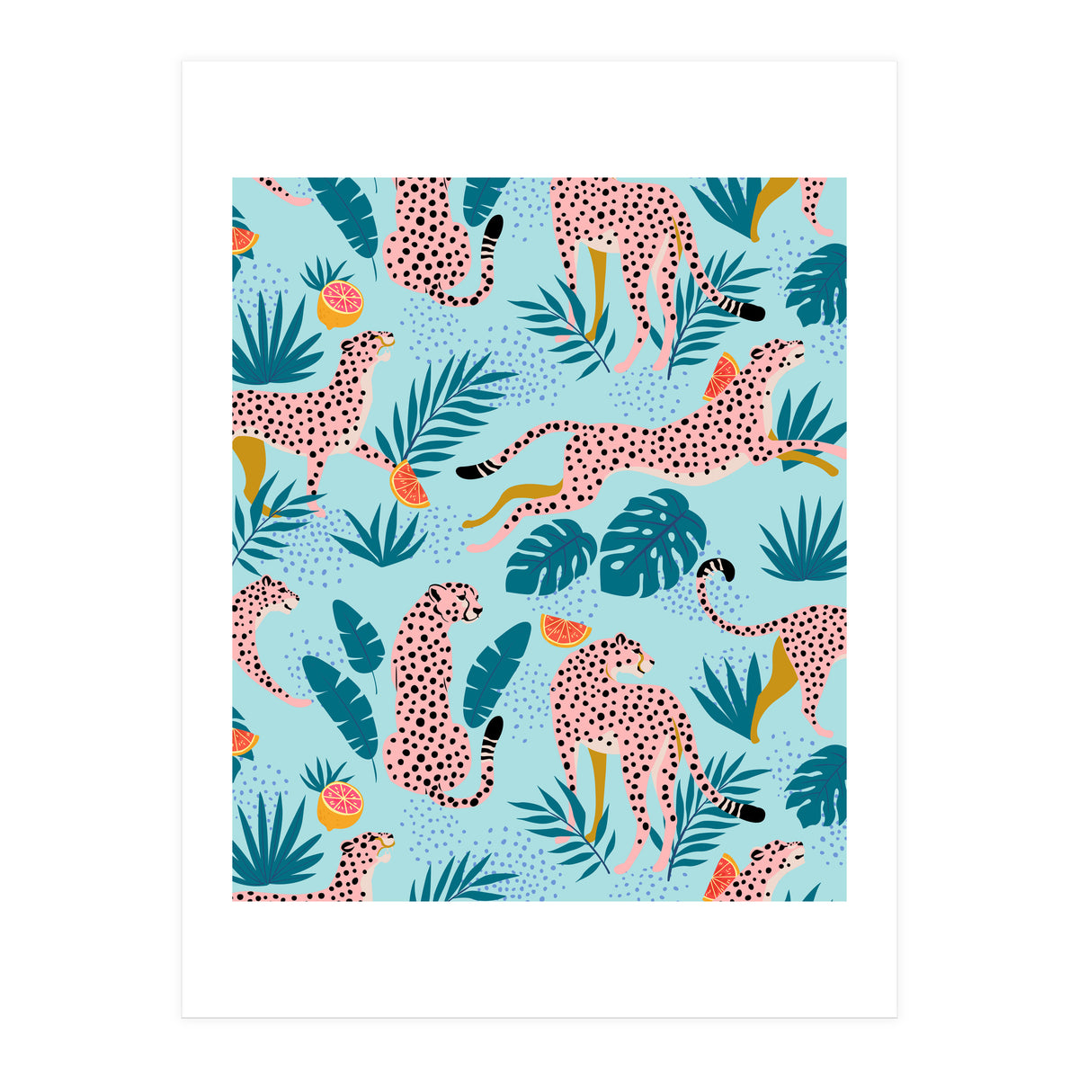 Cheetahs In The Grapefruit Grove (Print Only)