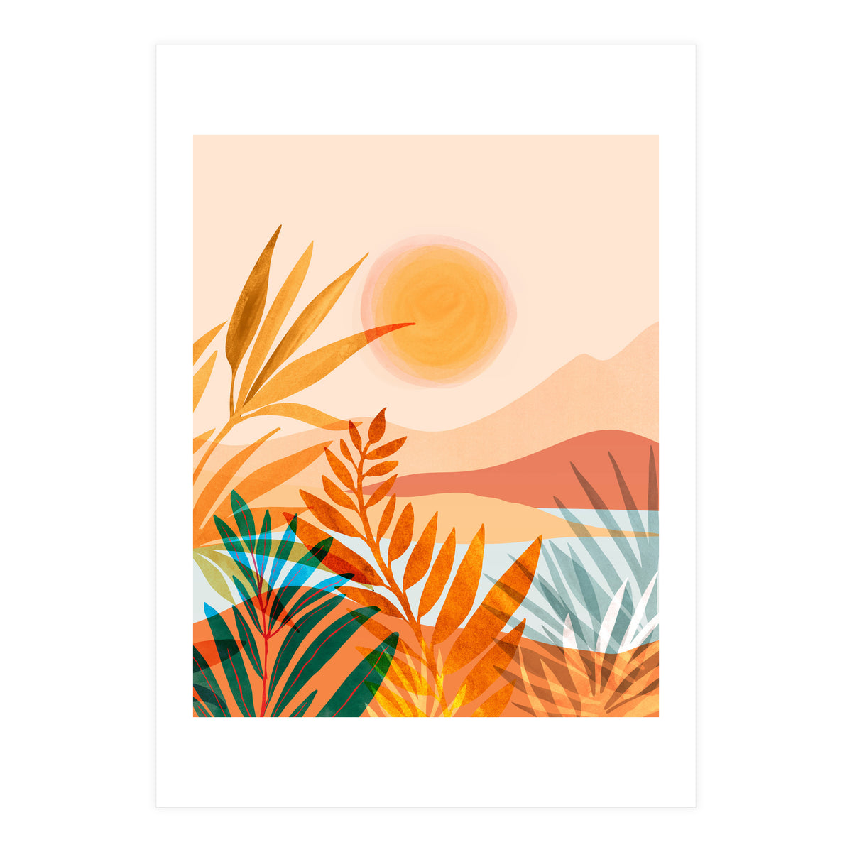 Golden Greek Garden (Print Only)