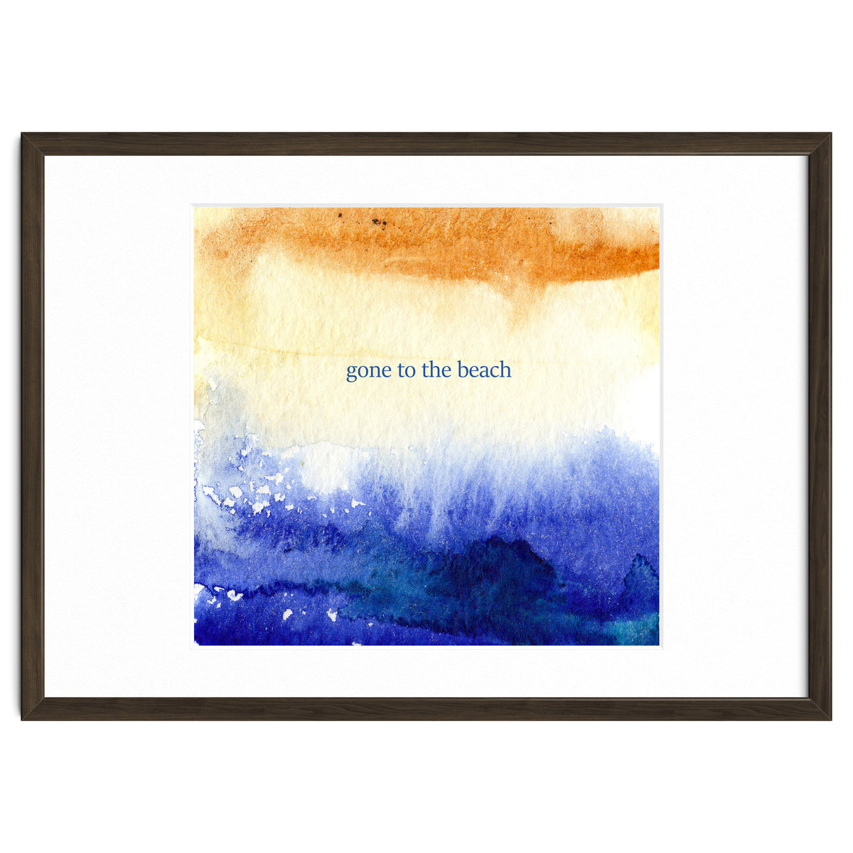 Gone to the beach || watercolor