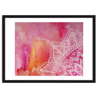 Abstract mandala tye-die - pink