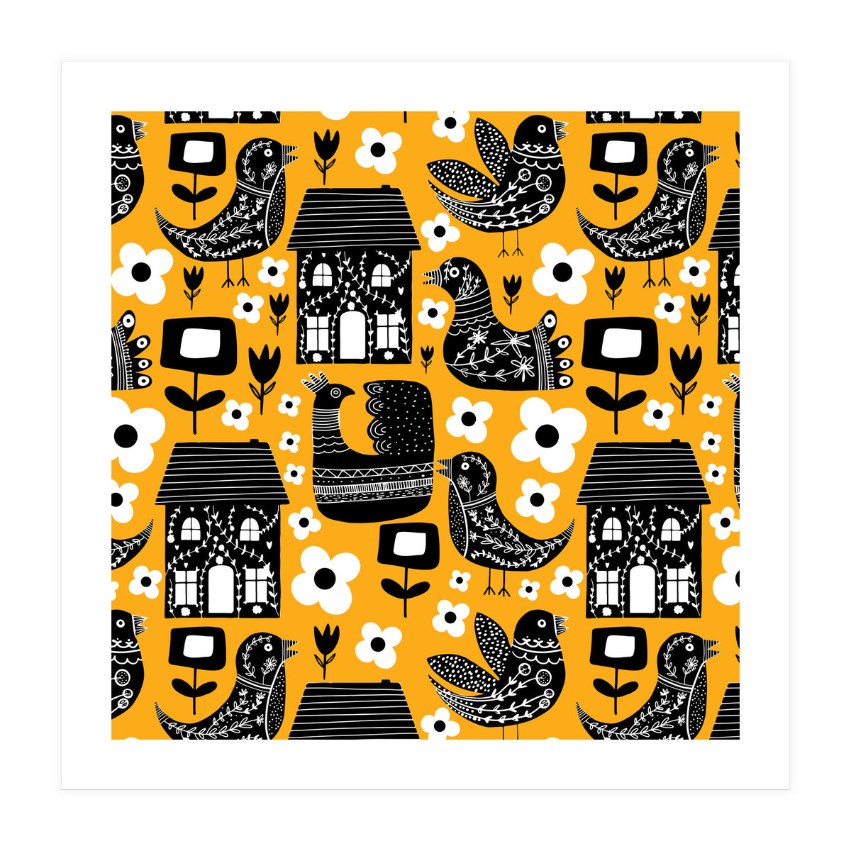 Max Folk Yellow  (Print Only)