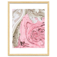 Nude+ Pink Marbling Art #society6 #decor #buyart