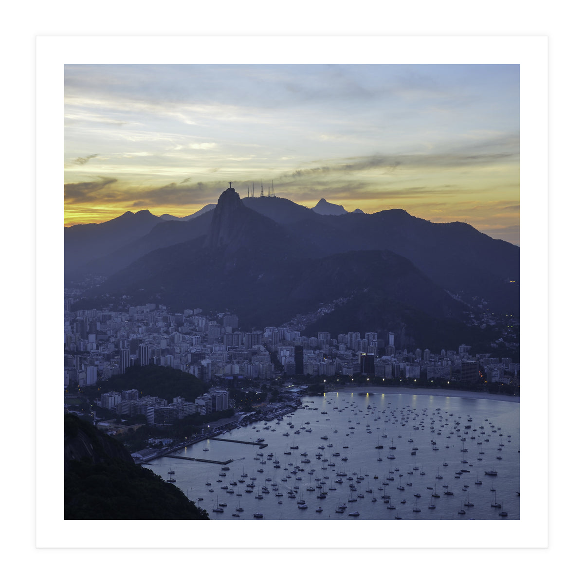 Carioca Sunset 3 1x1 (Print Only)