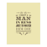 I Shot A Man In Reno (Print Only) thumbnail