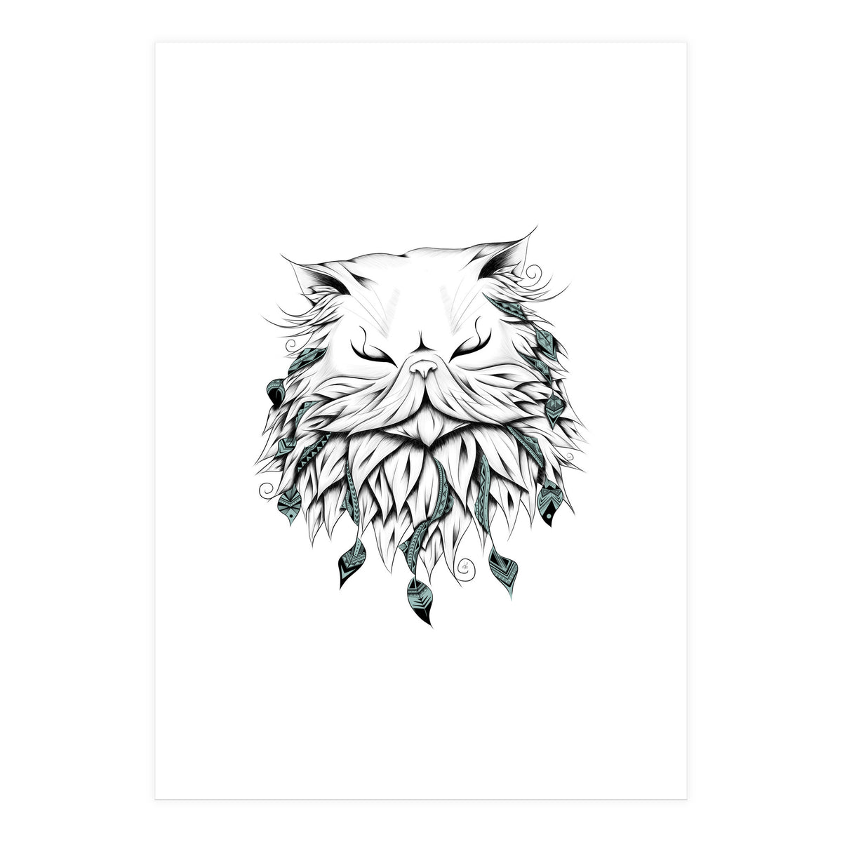 Poetic Persian Cat (Print Only)