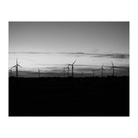Windmills at sunset (Print Only)