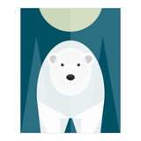 Mid Century Geometric Polar Bear (Print Only) thumbnail