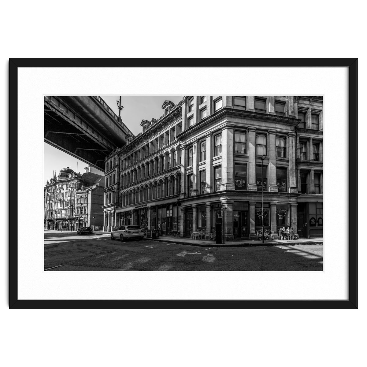 Dene st Newcastle monochrome