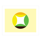 Geometric Shapes No. 21 - yellow, green & orange (Print Only) thumbnail