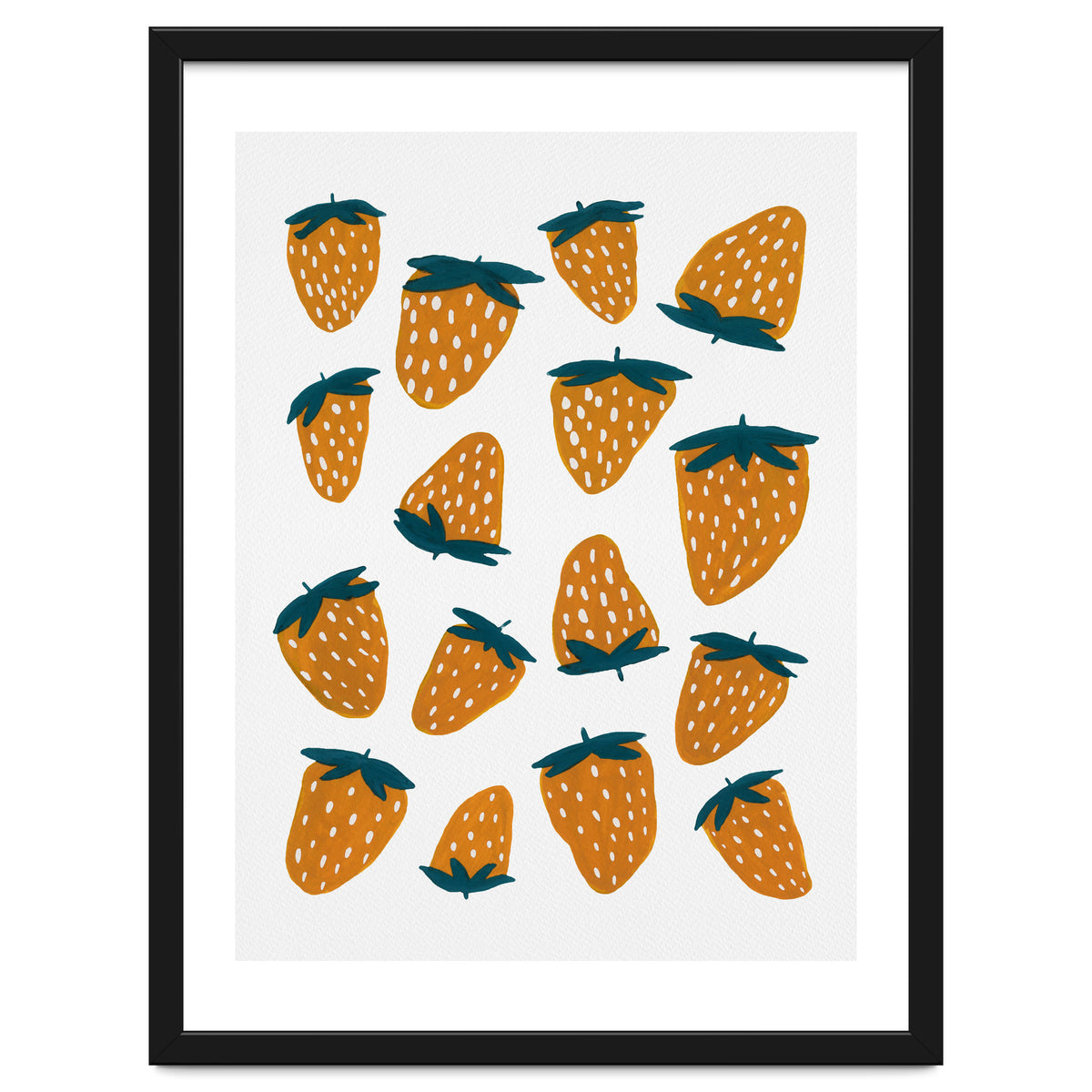 Summer strawberries red