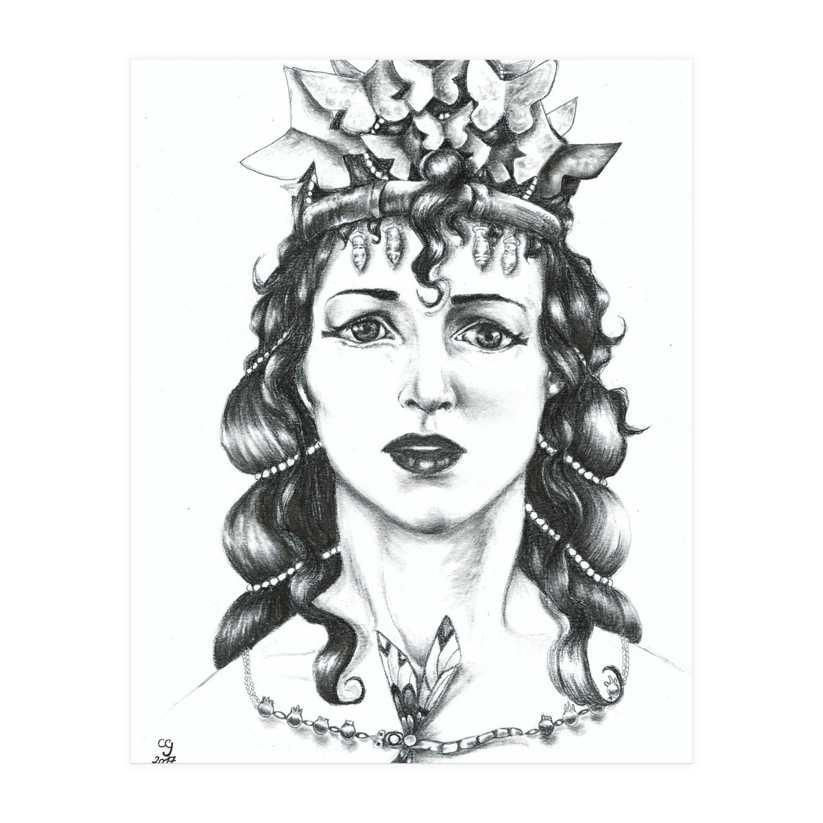 Butterfly Crowned Priestess (Print Only)