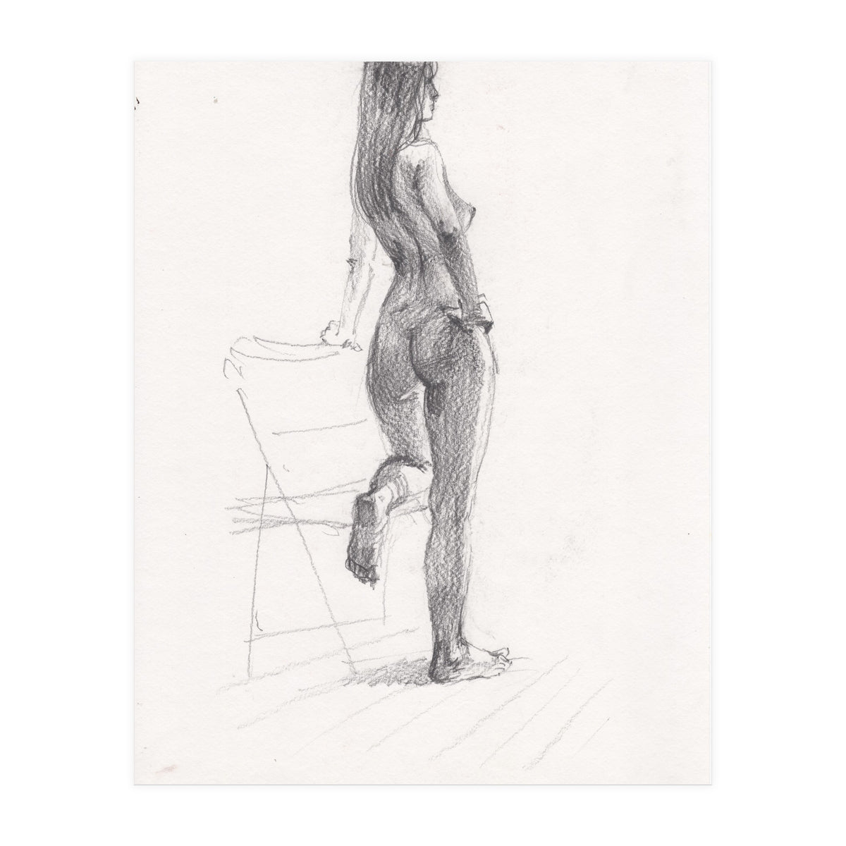 Erotic Sketch Drawing Art (Print Only)