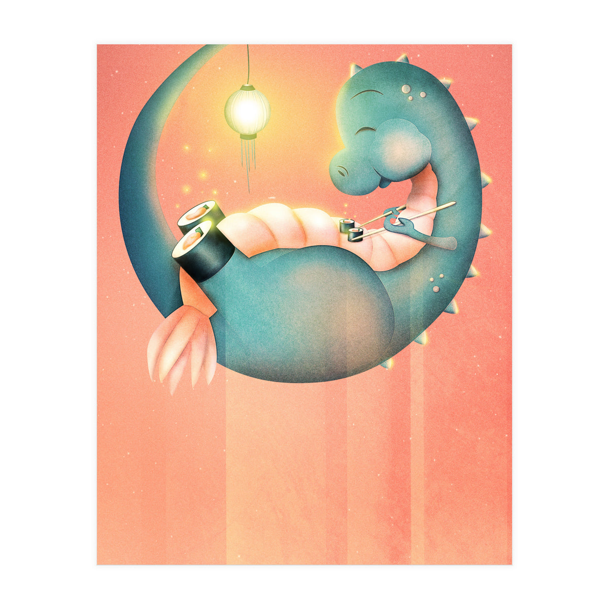 Sushi Dinosaur (Print Only)