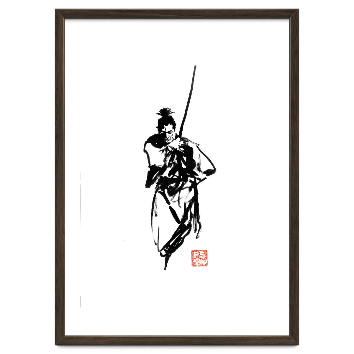 Samurai and sword