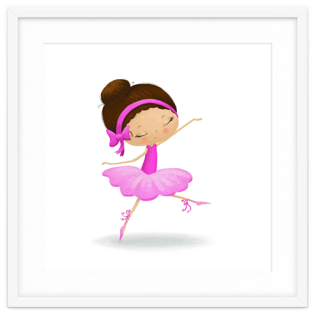 Adorable Ballerina Nursery Print