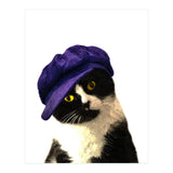 Cat Blue Hat (Print Only) thumbnail