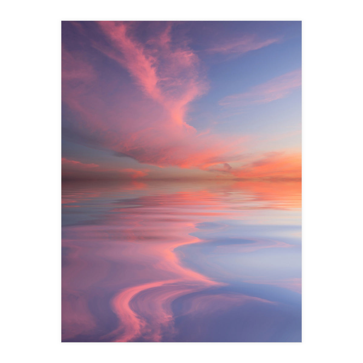 Pink and Blue Sunset (Print Only)