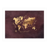 Word Map Gold Dark (Print Only) thumbnail