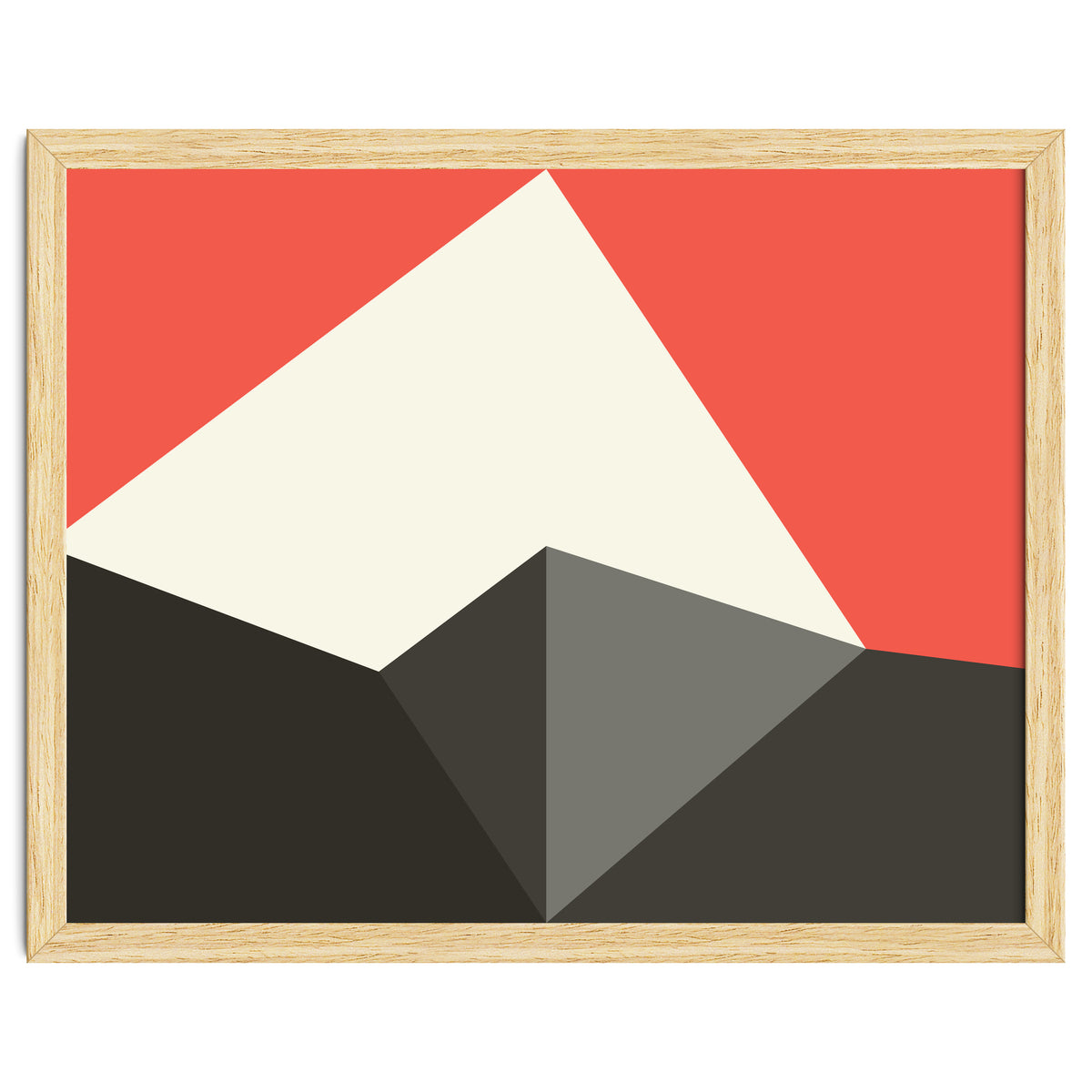 Geometric Shapes No. 77 - pink & grey