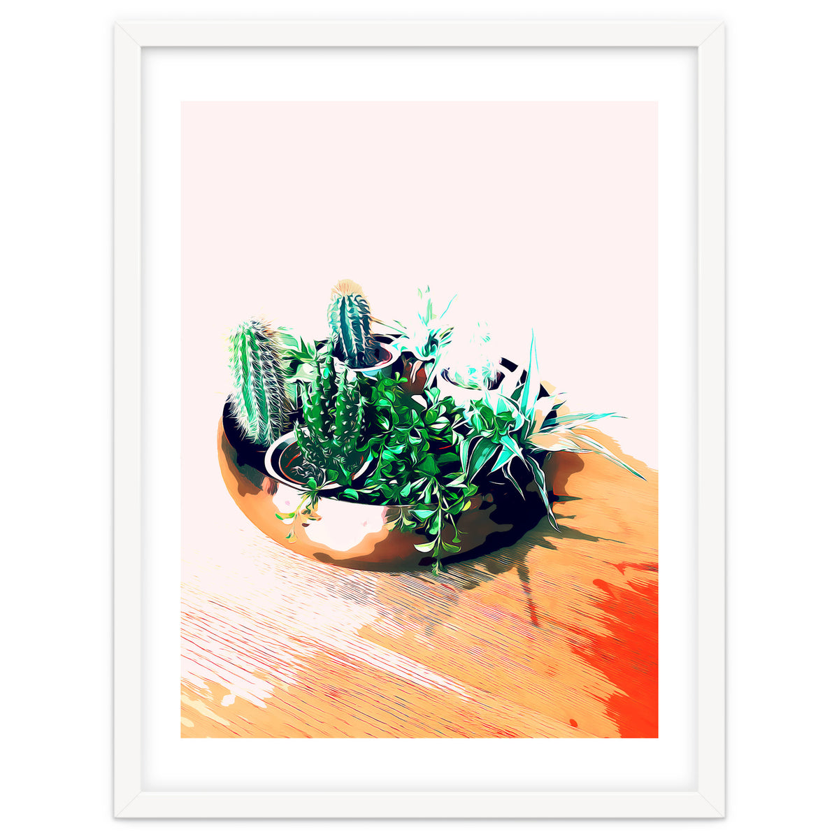 Cacti In A Copper Pot