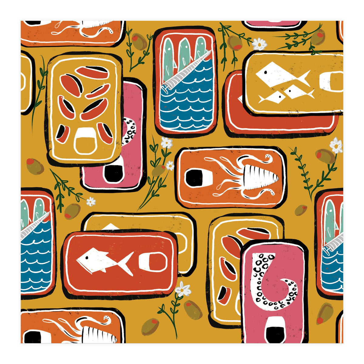 Canned Goods Yellow (Print Only)