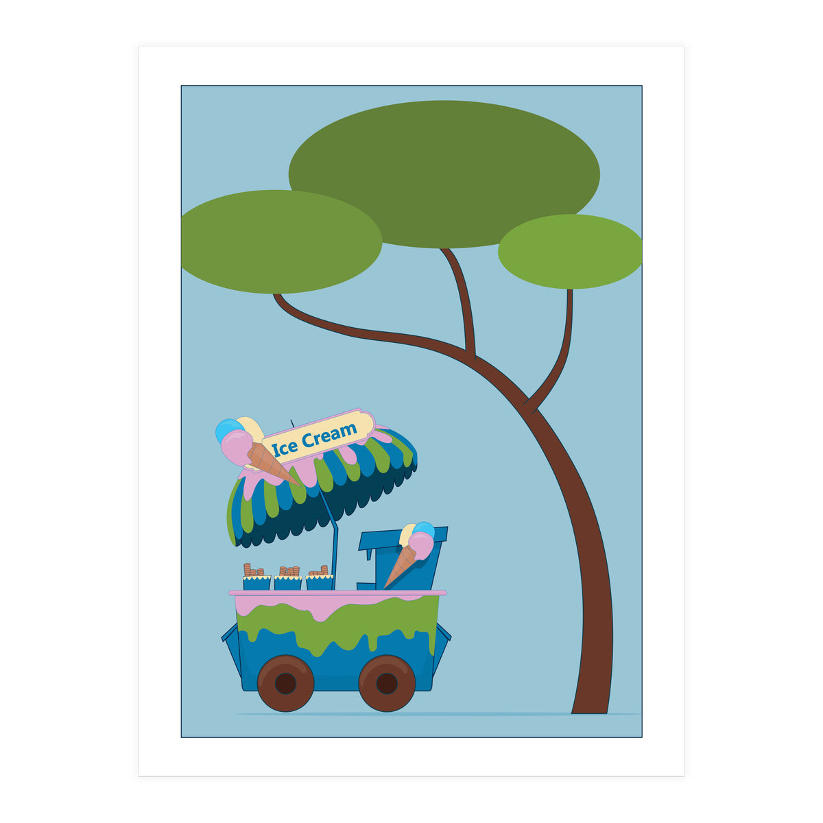 Ice Cream Stand (Print Only)