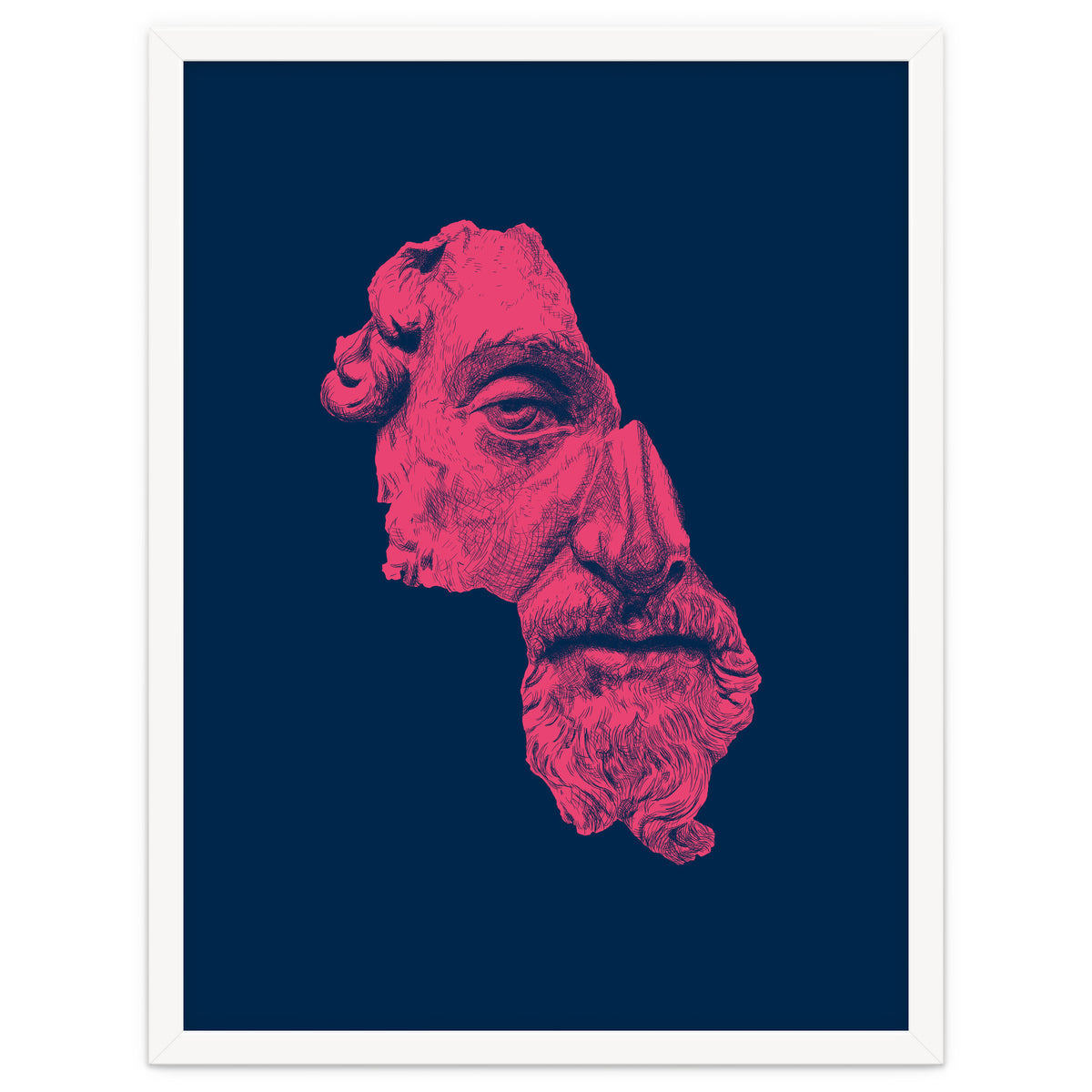 MARCUS AURELIUS ANTONINUS AUGUSTUS / prussian blue / vivid red