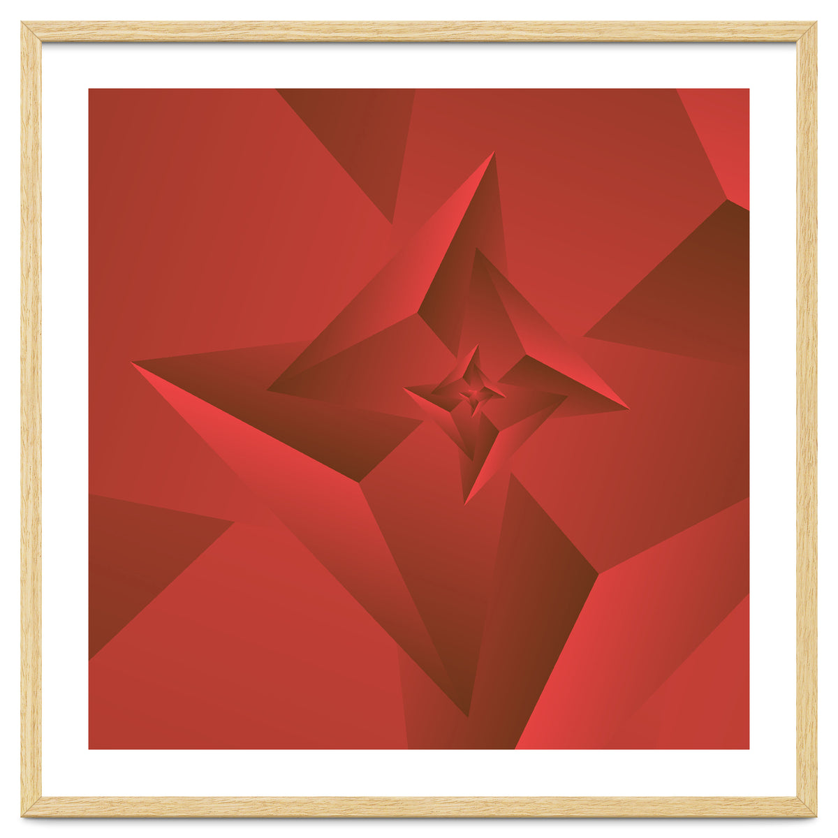 Redish Trendy Triangle