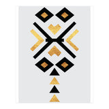 Gold And Black Abstract Tribal (Print Only) thumbnail