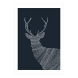 Stag Blue Poster (Print Only) thumbnail