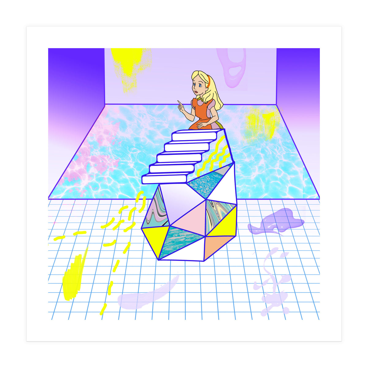 Alice Modern Pool (Print Only)