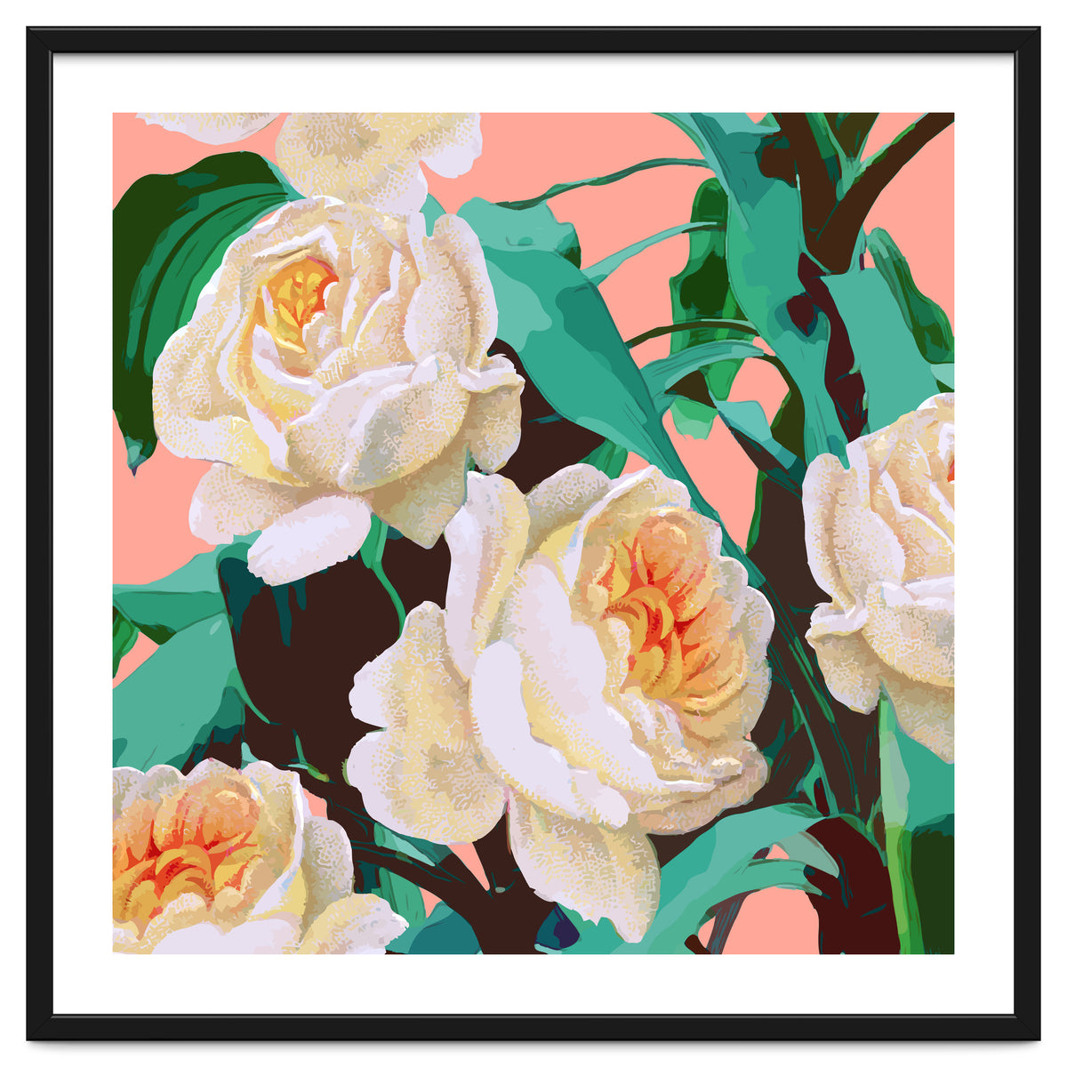 Tropical & White Blossom