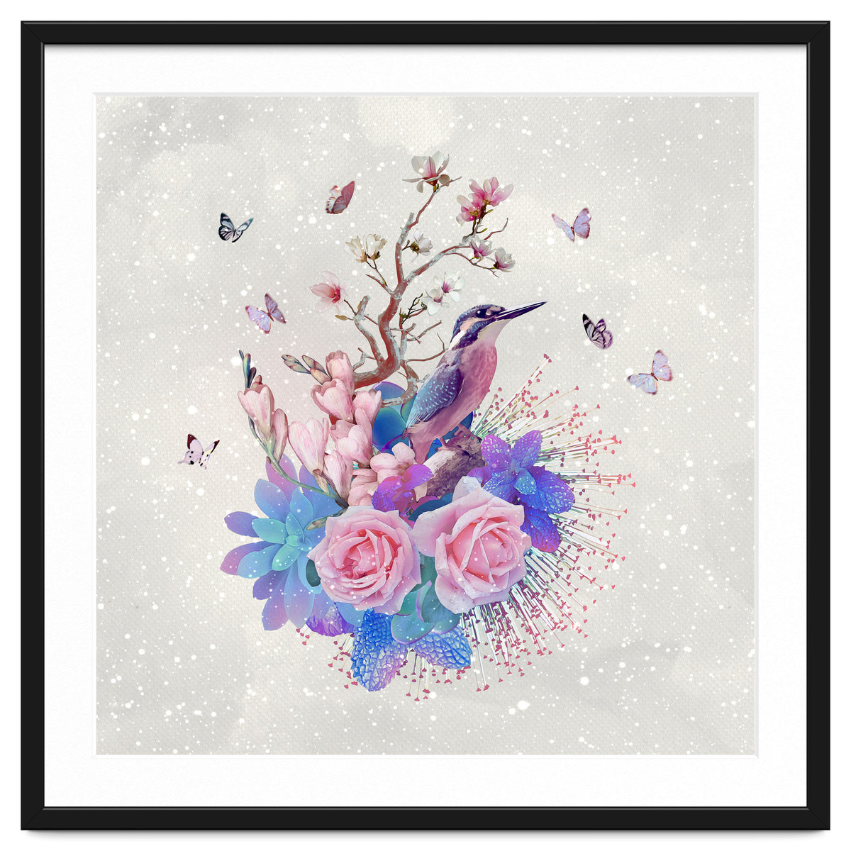 Floral Alcedo Atthis