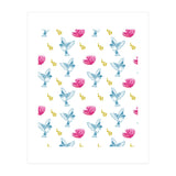 Blue Bird Pattern (Print Only) thumbnail