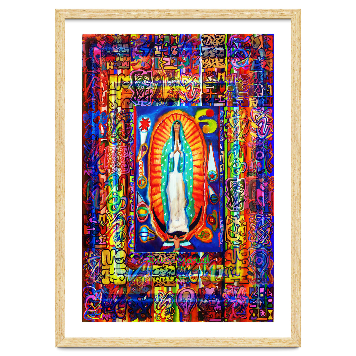 Graffiti Digital 2022 342 and Virgin of Guadalupe