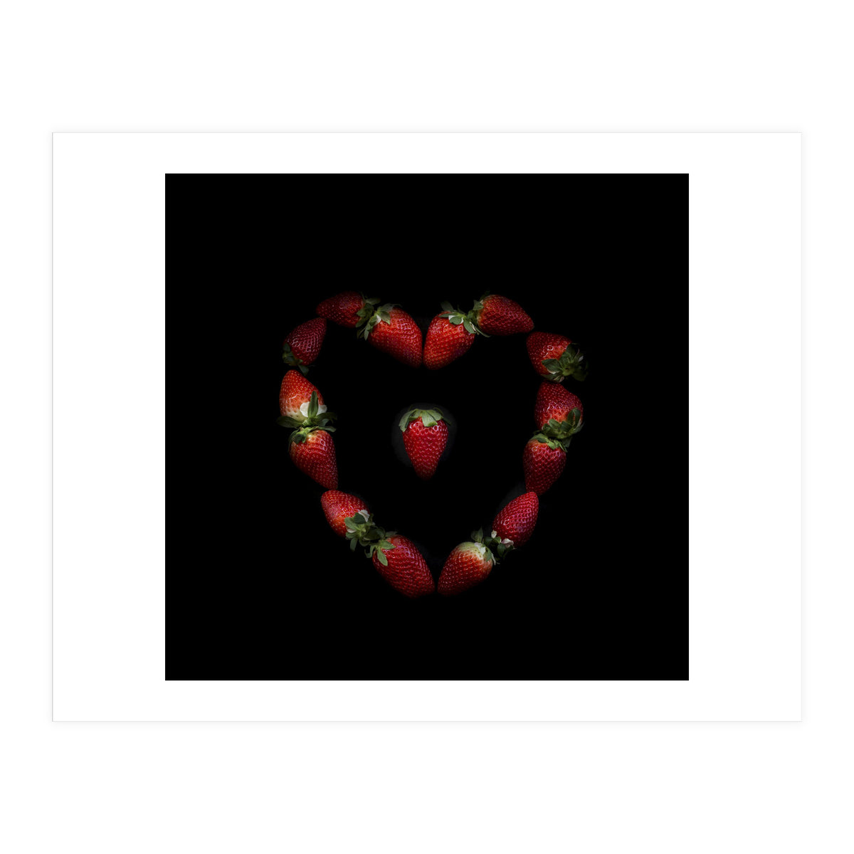 Heart of strawberries (Print Only)