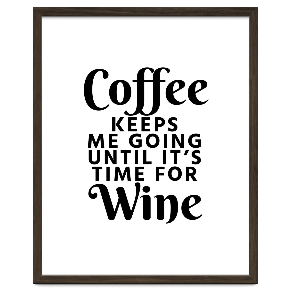 Coffee Keeps Me Going Until It's Time For Wine