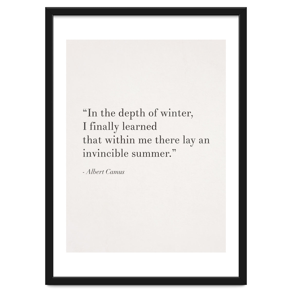 An Invincible Summer By Camus, White