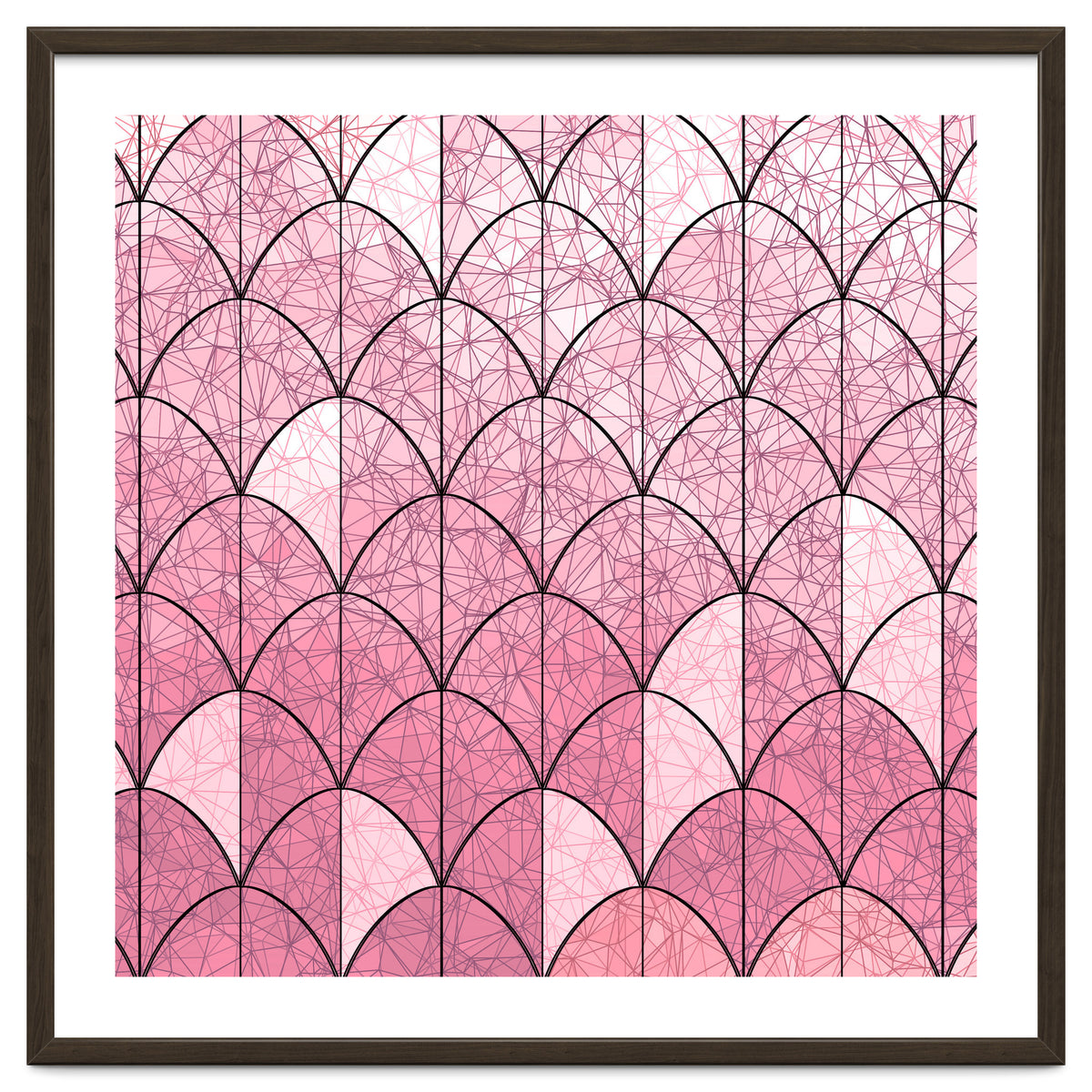 Mermaid scales pink and black