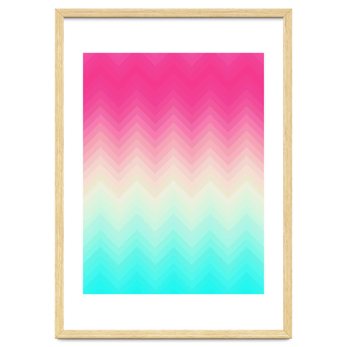 Chevron pink and blue