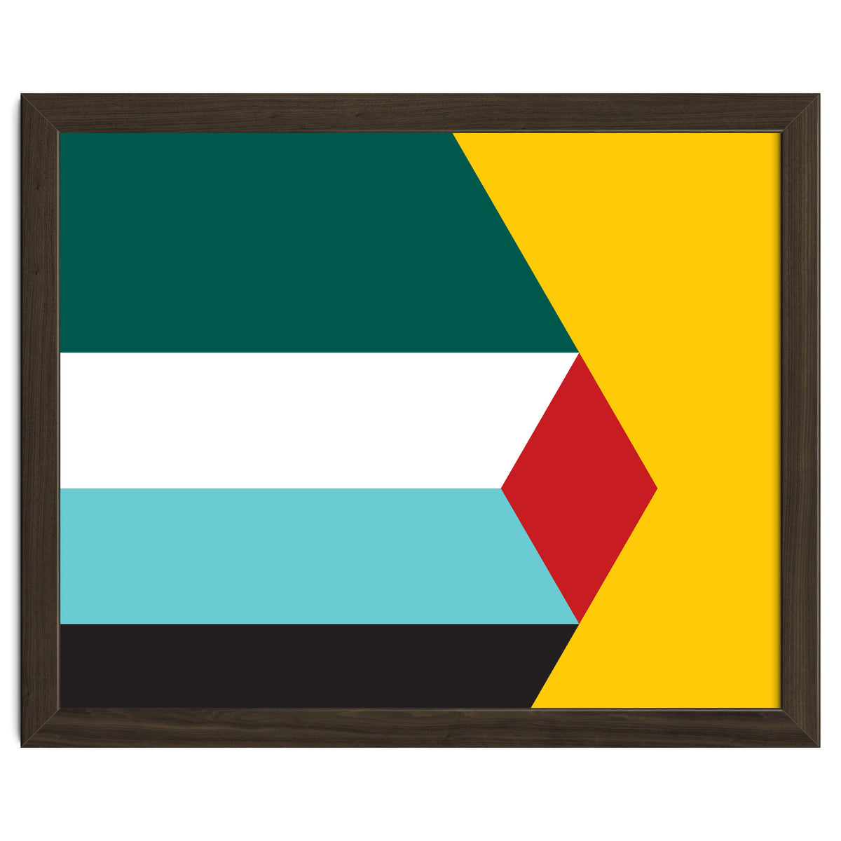 Geometric Shapes No. 43 - yellow & green